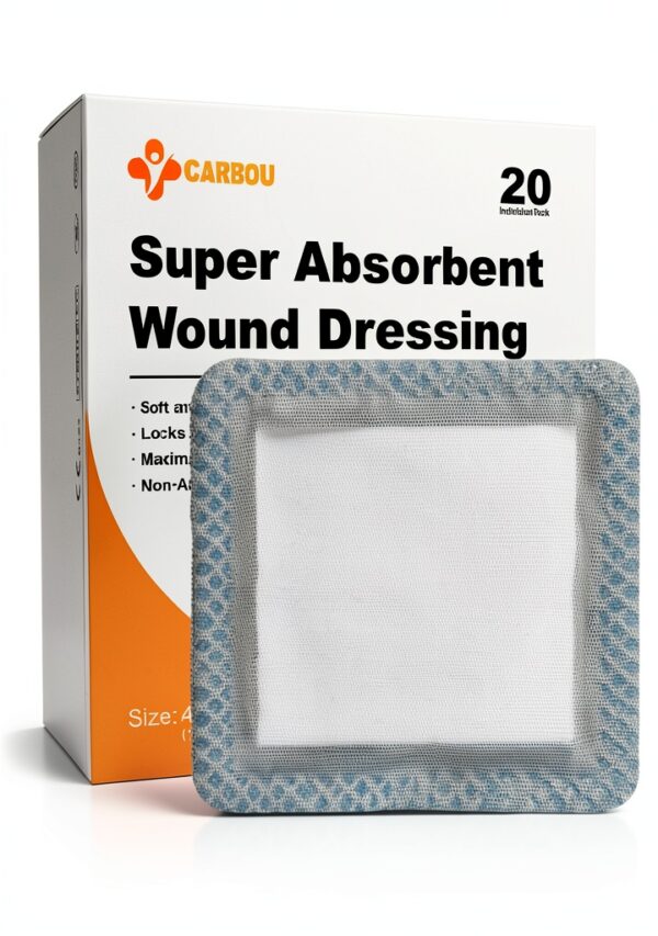 CARBOU Super Absorbent Wound Dressing Non Adhesive-0