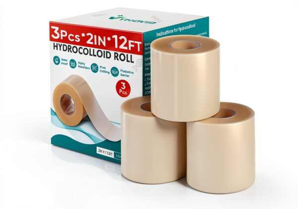 YHOVID Hydrocolloid Roll Waterproof Wound Dressing Bandages-0
