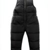 Happy Cherry Baby Girls Snow Bib Pants Down Padded Water-0