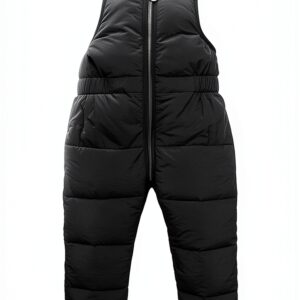 Happy Cherry Baby Girls Snow Bib Pants Down Padded Water-0