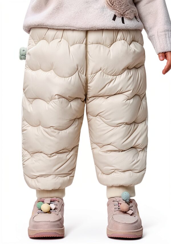 Baby Snow Pants Polyester Windproof Warm Toddler Winter Wear-2