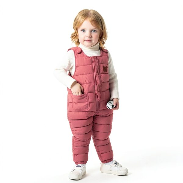 Toddler Snowsuit Fleece Winter Jumpsuit Baby Boys Girls-1