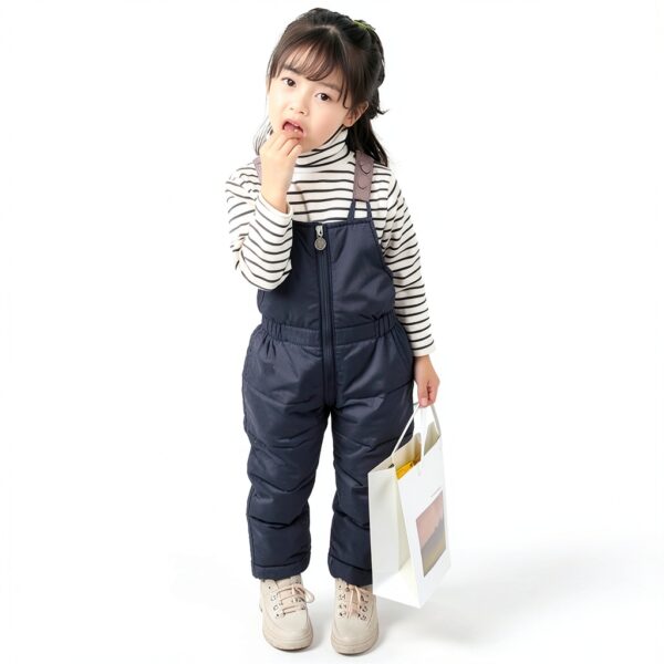 Generic Boys Snowsuit Insulated Waterproof Winter Bib-5