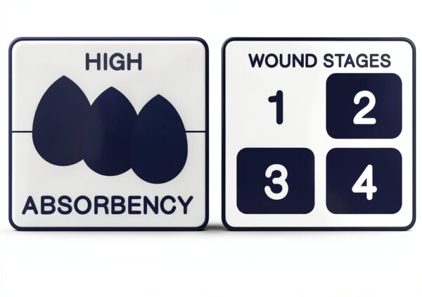 MED WAY Wound Dressing 4x4 Absorbent Water Resistant Foam-5