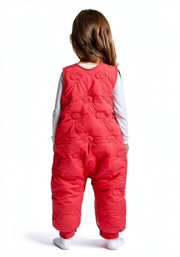 Baby Snowsuit Sleeveless Thermal Insulation Winter Bib Pants-1