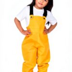 Twinklebelle Kids Waterproof Rain Pants Adjustable Bib-0