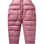 Happy Cherry Girls Snow Pants Waterproof Nylon Ski Trousers-0