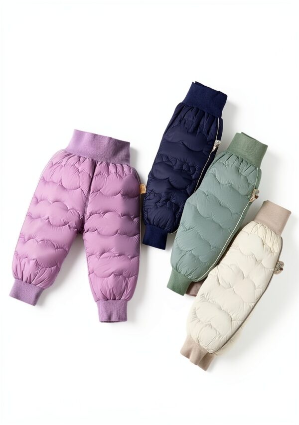 Baby Snow Pants Polyester Windproof Warm Toddler Winter Wear-4