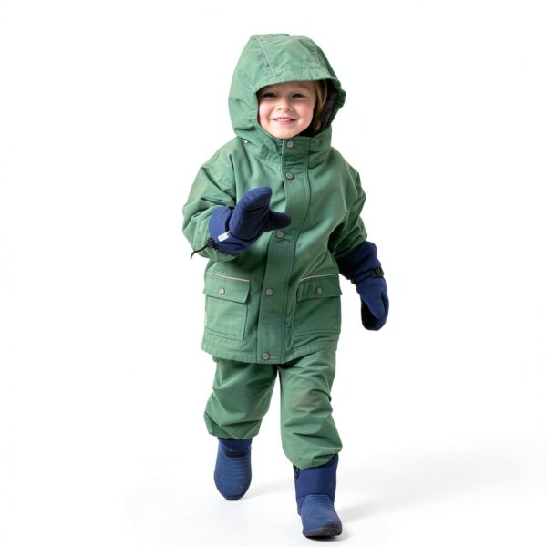 Twinklebelle Kids Waterproof Fleece Lined Rain Snow Pants-2