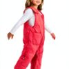 Baby Snowsuit Sleeveless Thermal Insulation Winter Bib Pants-2
