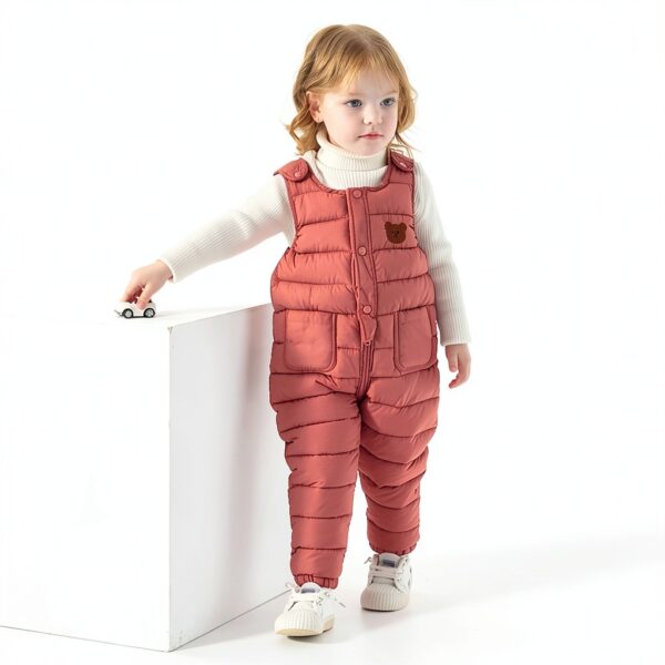 Toddler Snowsuit Fleece Winter Jumpsuit Baby Boys Girls-6