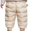 Baby Snow Pants Polyester Windproof Warm Toddler Winter Wear-0
