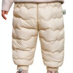 Baby Snow Pants Polyester Windproof Warm Toddler Winter Wear-0