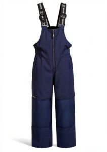 Baby Girls Snow Pants Zipper Closure Unisex Bibs-0