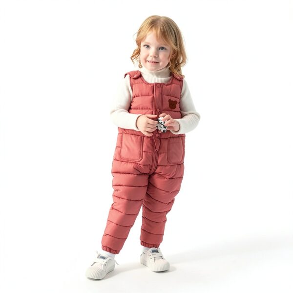 Toddler Snowsuit Fleece Winter Jumpsuit Baby Boys Girls-3